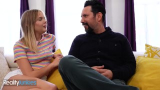 Reality - Hot Chick Coco Lovelock Gets Curious About Tasting Her New Stepdad's Huge Cock