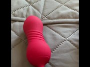 Preview 3 of TOY TEST - Nosakki Clitoral Stimulator with Thrusting Egg Bullet Vibrator mature BBW milf
