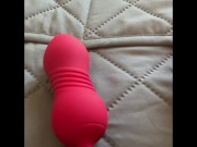 Preview 5 of TOY TEST - Nosakki Clitoral Stimulator with Thrusting Egg Bullet Vibrator mature BBW milf