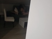 Preview 2 of Husband peeping to watch me and my lover fuck in our martial bed :)