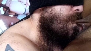 Wife sharing husband's cock with girlfriend, cum mouth and facials, sucking after cumming, 3some