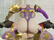 Preview 6 of Futa Ivy Valentine Fucks Taki Missionary Until She Squirts Soul Calibur BDSM Bondage 3D Hentai