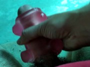 Preview 6 of I'm jerking off a rubber doll. Manual work with the finale. Ejaculation!
