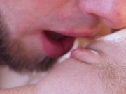 Preview 4 of CLOSE UP PUSSY LICKING. Perfect cunnilingus and strong female orgasm
