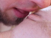 Preview 5 of CLOSE UP PUSSY LICKING. Perfect cunnilingus and strong female orgasm