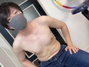 Preview 1 of [Japanese boy] Play with nipples with a mini vibe !! Super dry orgasm! !!