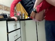 Preview 2 of My Best Friend fucking my wife in the kitchen while i have to watch