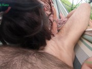 Preview 5 of Outdoor sex in a hammock. Green life. Oral. HappY.