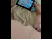 Preview 2 of Petite Blonde gets Creampied while showing off Pikmin 3 Gameplay