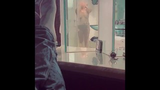 I love spying on Bambi in the shower