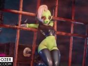 Preview 4 of Lord Dominator Sex Machine Deep Anal with Belly Bulge and Cumflation 3d animation with sound