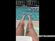 Preview 2 of POV TOES AT THE POOL - LAYOUT IN THE SUN