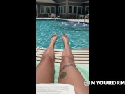 Preview 3 of POV TOES AT THE POOL - LAYOUT IN THE SUN