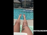 Preview 5 of POV TOES AT THE POOL - LAYOUT IN THE SUN