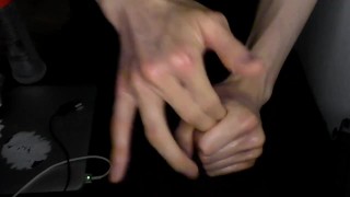 【veiny hands】Please don't do this naughty thing late at night.【ASMR】