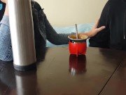 Preview 1 of I invited my co-worker to drink mates... it ends with CUM INSIDE
