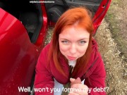 Preview 6 of Stranger swallows dick to the throat! Lots of cum in public!