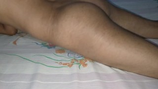 .Srilankan boy play with his big cock.