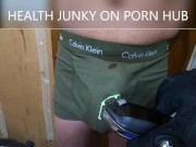 Preview 1 of Vibrator Drains Cum Into CK Underwear
