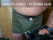 Preview 5 of Vibrator Drains Cum Into CK Underwear