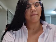 Preview 2 of Horny teacher fucks her student and eats his cum - Savannah Watson