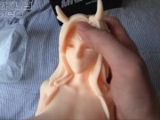 Preview 3 of Horny guy intensively Fucks a sex doll with big boobs, heavy breathing. Unboxing MRLsexdoll POV
