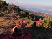 Preview 2 of Sex In Mountains With Beautiful Teen Blonde Girl Amateur Couple