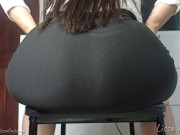Preview 2 of Loud farts in the huge ass of the latina secretary