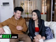 Preview 2 of TeamSkeet - Naughty Teen Maya Bijou Fucks Wild Lucky Stud And Lets Him Cum On Her Tight Pussy