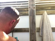 Preview 2 of Outside shower masturbation