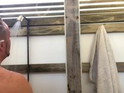 Preview 3 of Outside shower masturbation