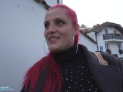 Preview 3 of Public Agent Curvy Tattooed Babe with Massive Tits Fucked in a Basement