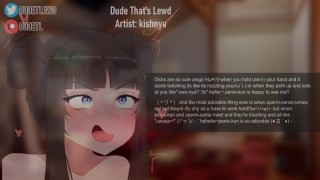 Cute anime lover sees a dick for the first time