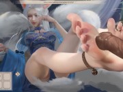 Preview 5 of Fairy Biography - Part 3 Sex Scenes - Wolf Furry Goddness Babe Footjob By LoveSkySanHentai