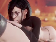 Preview 1 of Cute Tifa Sucking Cock
