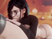 Preview 2 of Cute Tifa Sucking Cock