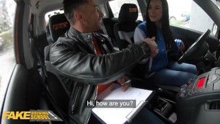 FakeDrivingSchool Adriana Rys is Changing Gears and Sucking Cock