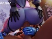 Preview 3 of Widowmaker Anal Riding Futa Pharah Cock