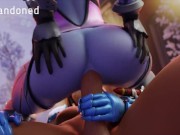 Preview 6 of Widowmaker Anal Riding Futa Pharah Cock