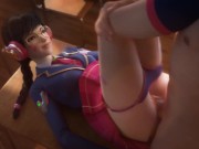 Preview 4 of School Girl D.Va Fucked On A Desk