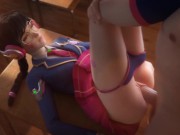 Preview 6 of School Girl D.Va Fucked On A Desk