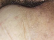 Preview 4 of BBC draining his seed deep in my Cumdump wanna be cunt. Then using Large anal beads to plug my cunt.