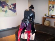 Preview 3 of LATEX DOMINAFIRE TRAINING SISSY SLUT IN CHASTITY