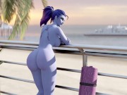 Preview 4 of Widowmaker, Content With Life, Enjoys The Ocean View In The Nude