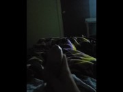 Preview 6 of Cumshot in the dark, dripping down the hands good!!