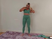 Preview 4 of Hot blonde yoga pants try on haul