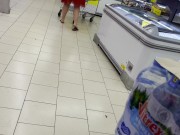 Preview 5 of Helping this guy to have a Cumshot in a supermarket - so brazen and so risky !