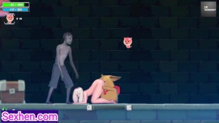 A lot of Monsters want to fuck and cum inside me! Hot milf get fucked (Dungeon and Maid) Gameplay p2