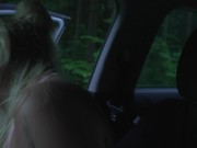 Preview 1 of Fake driver fucked hot blonde in his car