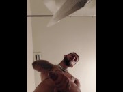 Preview 2 of Stroking my big dick till i nut